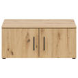 AUFSATZSCHRANK 80/35/40 cm  - Schwarz/Eiche Artisan, MODERN, Holzwerkstoff/Kunststoff (80/35/40cm) - Carryhome