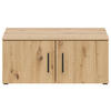 AUFSATZSCHRANK 80/35/40 cm  in  - Schwarz/Eiche Artisan, MODERN, Holzwerkstoff/Kunststoff (80/35/40cm) - Carryhome