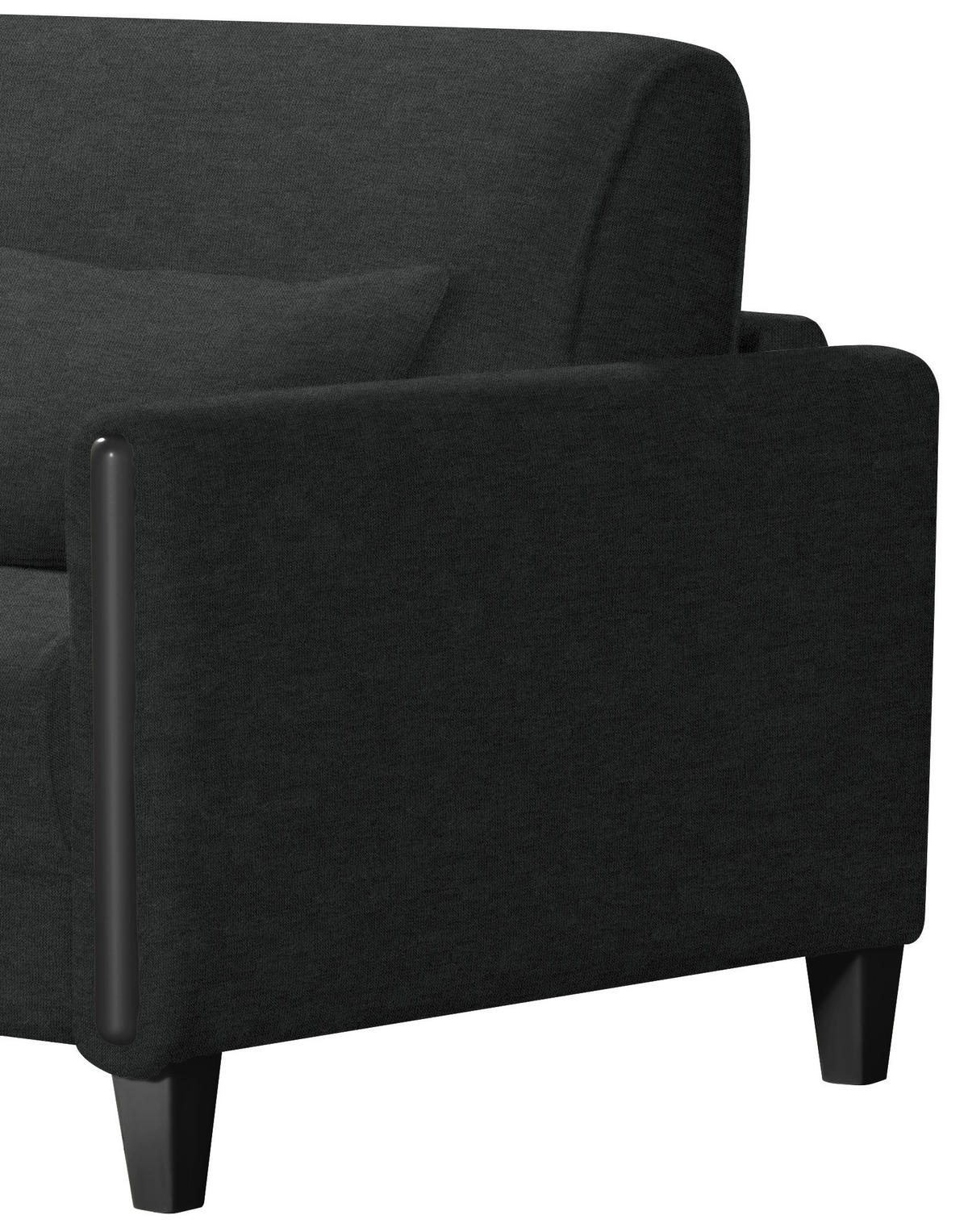 SCHLAFSOFA in Holz, Textil Schwarz  - Schwarz, Design, Holz/Textil (174/88/104cm) - Niels Andersson