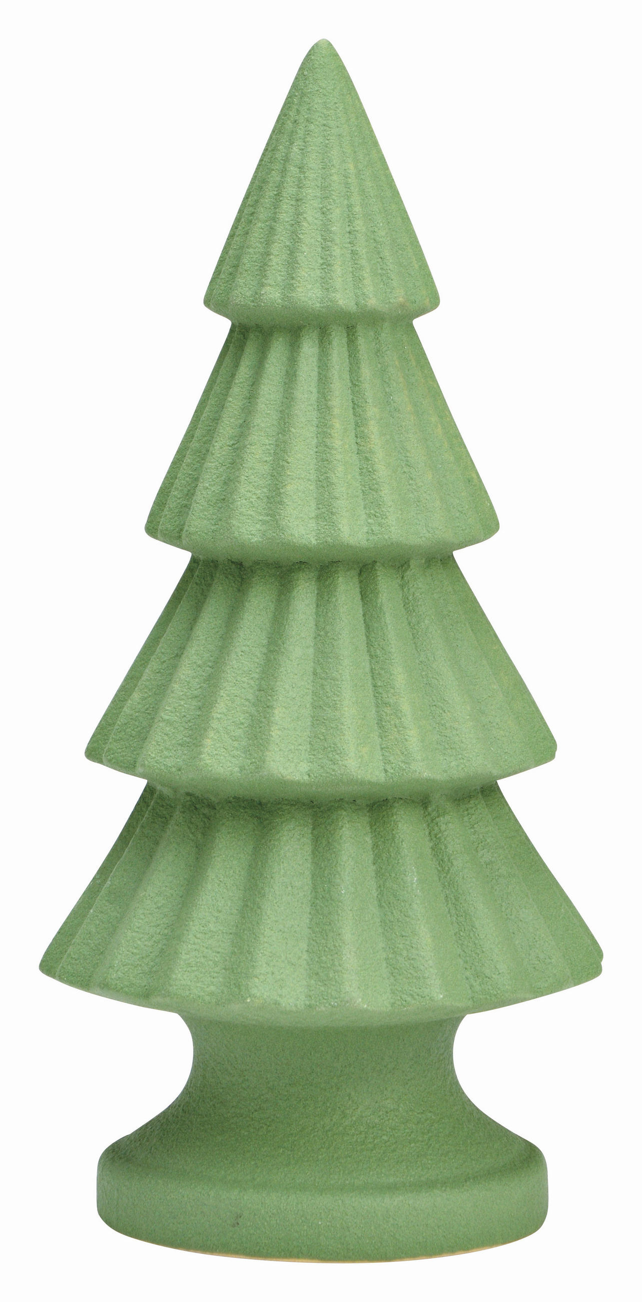 DEKOBAUM  - Grün, Basics, Keramik (10,0/21,5/10,0cm) - X-Mas