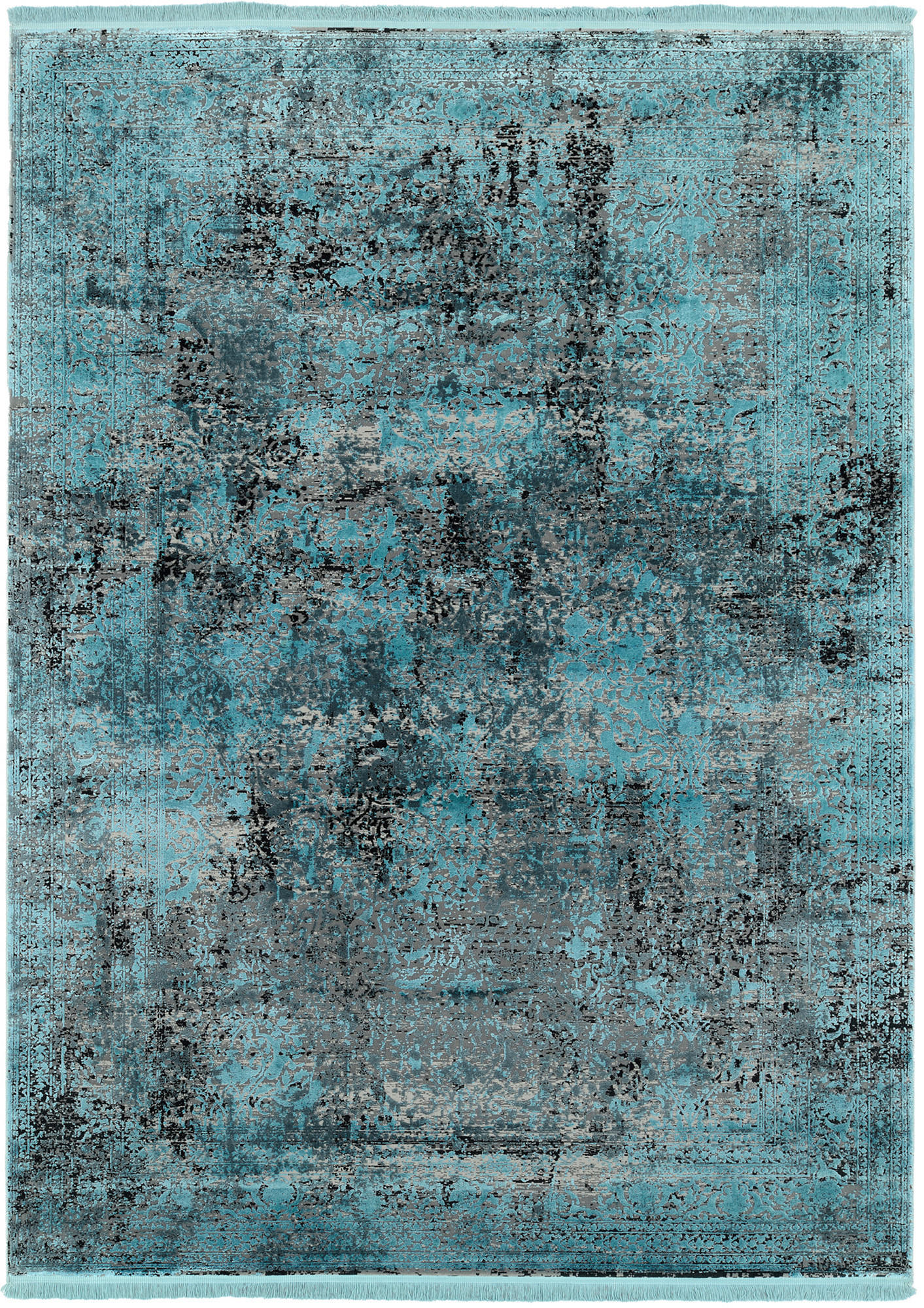 Dieter Knoll Vintage-Teppich Blau 140x200 cm