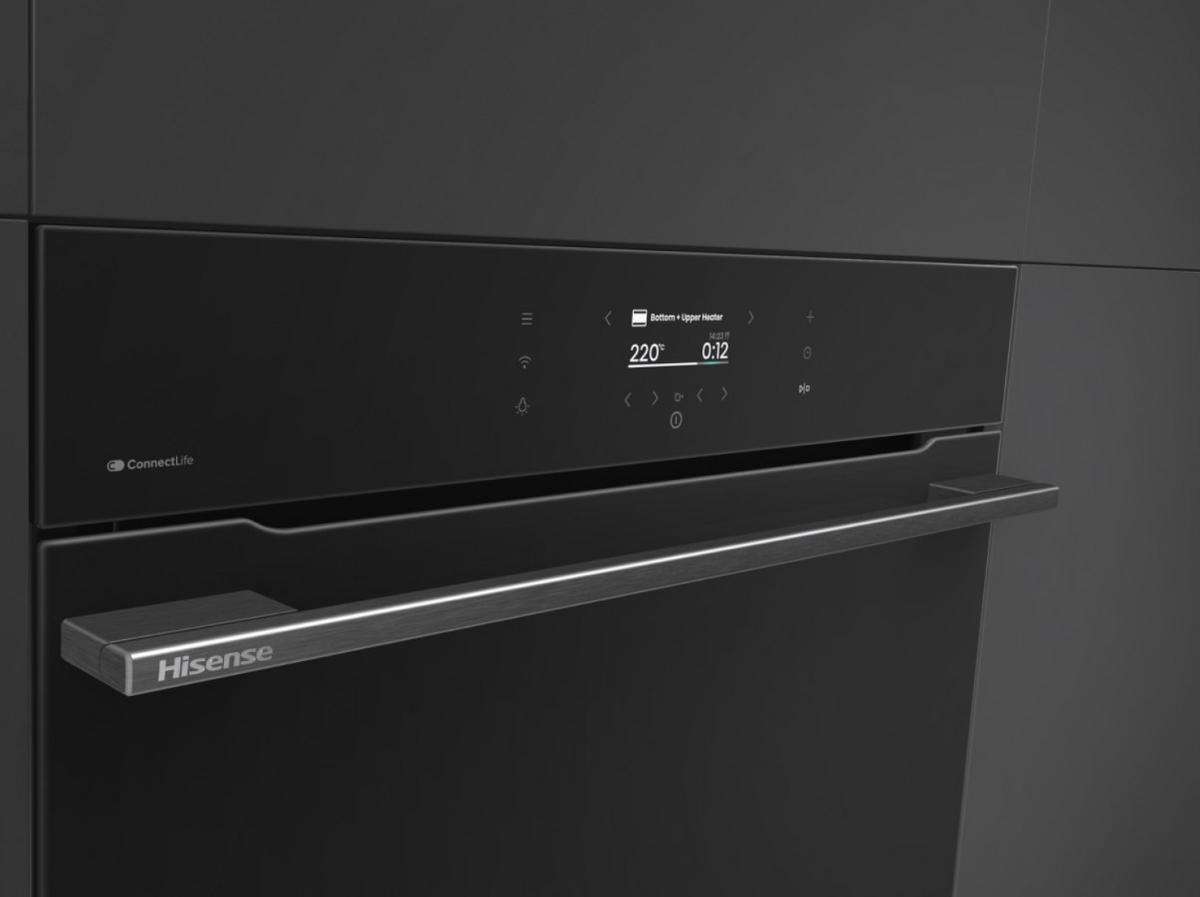 EINBAUBACKOFEN BI611A8B  - Schwarz, Basics, Glas/Metall (59,5/59,5/56,4cm) - Hisense