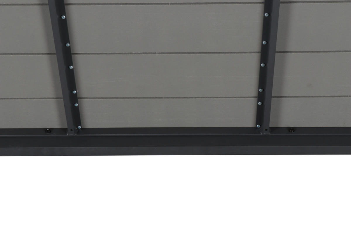 GARTENTISCH Metall, Kunststoff Grau, Dunkelgrau rechteckig  - Dunkelgrau/Grau, MODERN, Kunststoff/Metall (205/92/74cm) - Ambia Garden