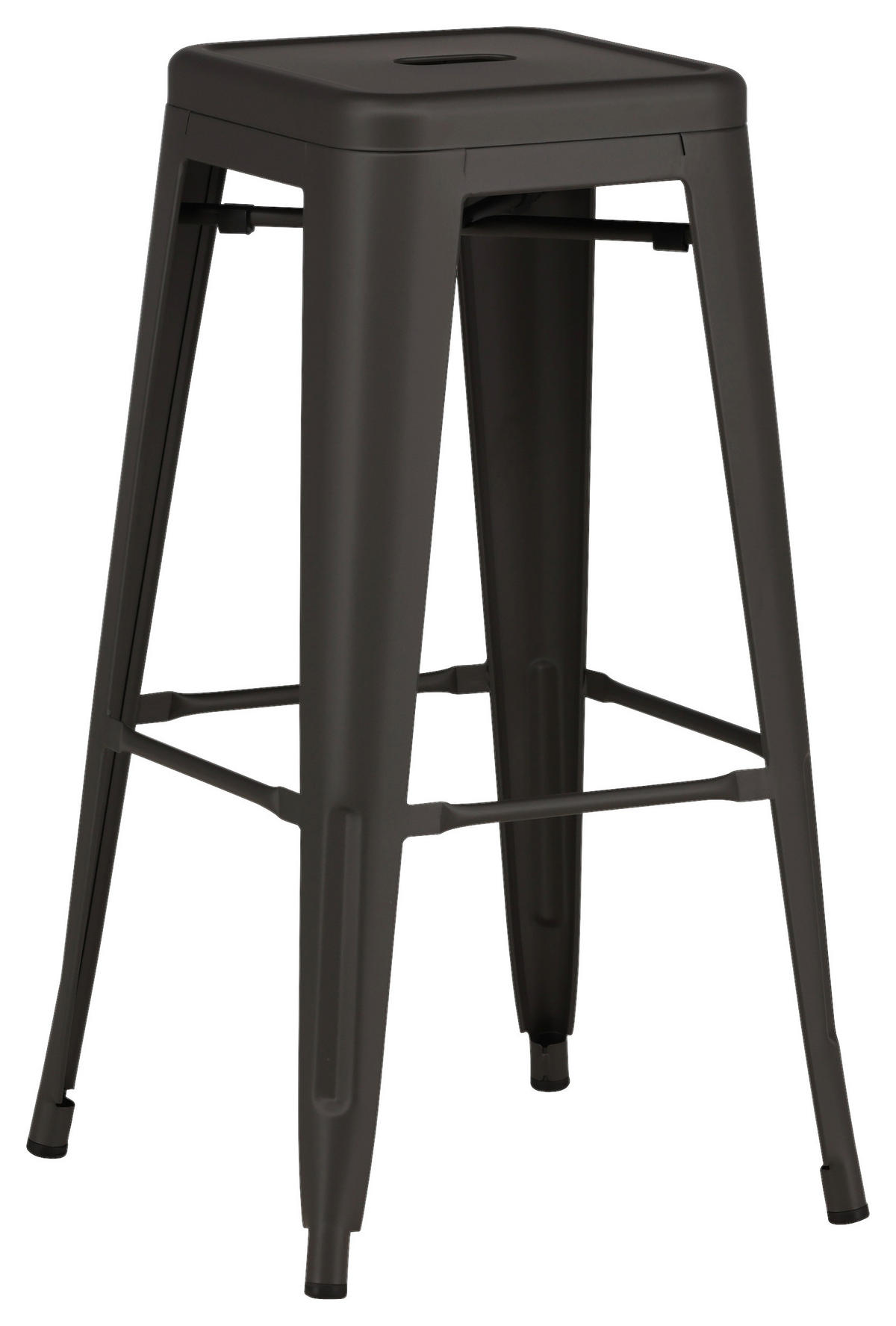BARHOCKER-SET in Dunkelgrau  - Dunkelgrau, Design, Metall (43/76/43cm) - Livetastic