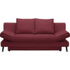 SCHLAFSOFA in Weinrot  - Weinrot/Schwarz, Design, Textil/Metall (200/85/90cm) - Xora