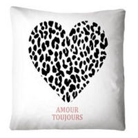 DÍSZPÁRNA 45/45 cm  - fekete/fehér, Trend, textil (45/45cm) - Esposa