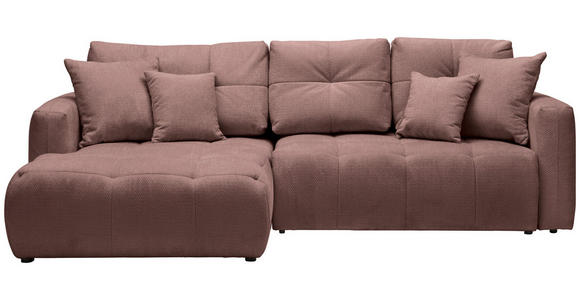 ECKSOFA  in Chenille Braun  - Schwarz/Braun, MODERN, Kunststoff/Textil (172/276cm) - Hom`in