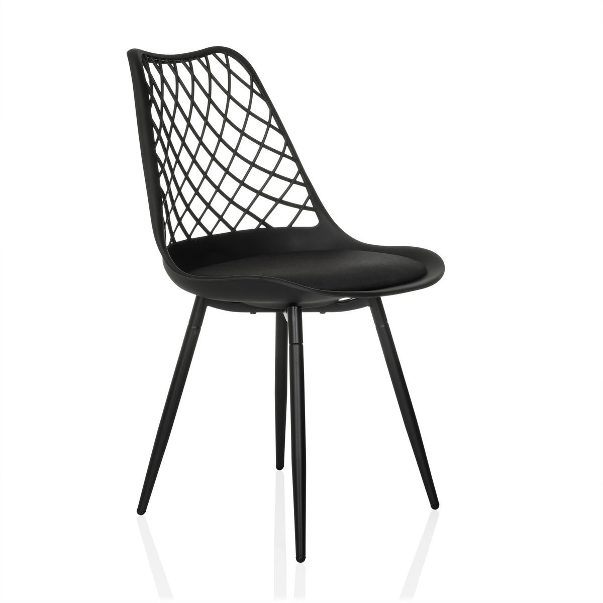ZAHRADNÍ ŽIDLE, plast - černá, Moderní, kov/plast (48/83/57cm) - MID.YOU