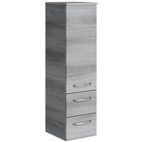 MIDISCHRANK 30/109/33 cm  - Chromfarben/Graphitfarben, KONVENTIONELL, Glas/Holzwerkstoff (30/109/33cm) - Sadena