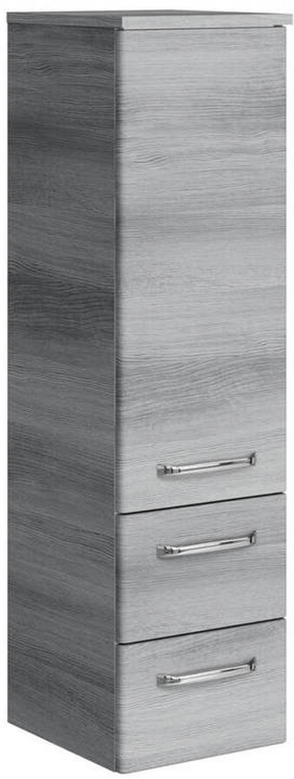 MIDISCHRANK 30/109/33 cm  - Chromfarben/Graphitfarben, KONVENTIONELL, Glas/Holzwerkstoff (30/109/33cm) - Sadena