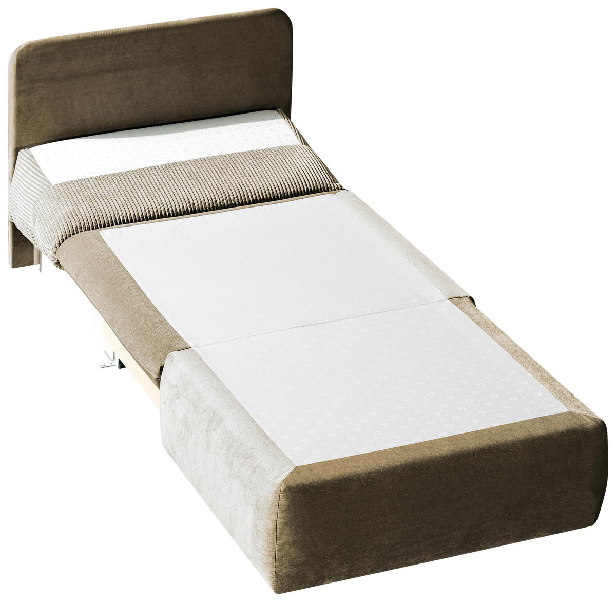 SCHLAFSESSEL Etta  mit Mikrofaser Cappuccino  - Cappuccino, MODERN, Kunststoff/Textil (90/89/83cm) - Novel