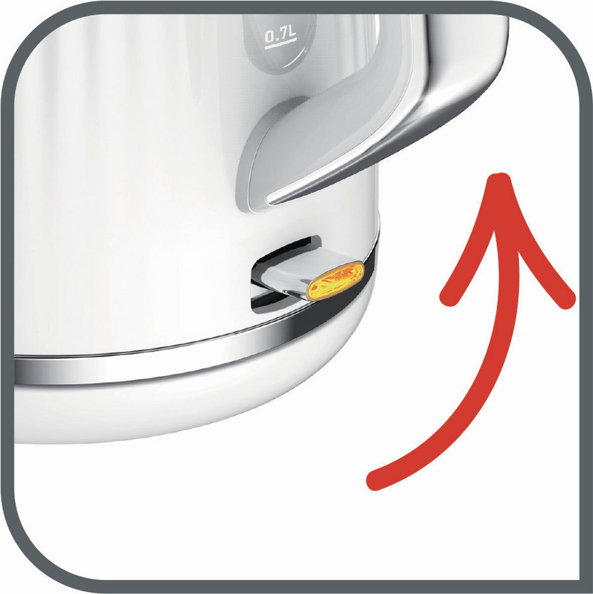 KUHALO ZA VODU Tefal Loft  1.7 l  - bijela, Basics, plastika (22.1/19.1/23.6cm) - Tefal