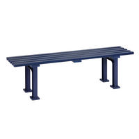 GARTENBANK 150/42/37 cm   - Blau, Basics, Kunststoff (150/42/37cm) - Modante