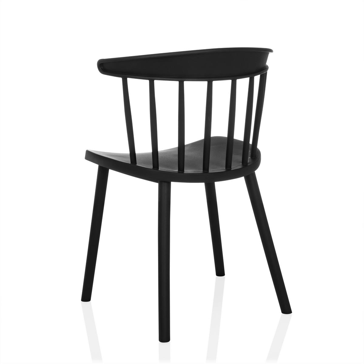 BESUCHERSTUHL  in Schwarz  - Schwarz, MODERN, Kunststoff (53/75/45cm) - MID.YOU