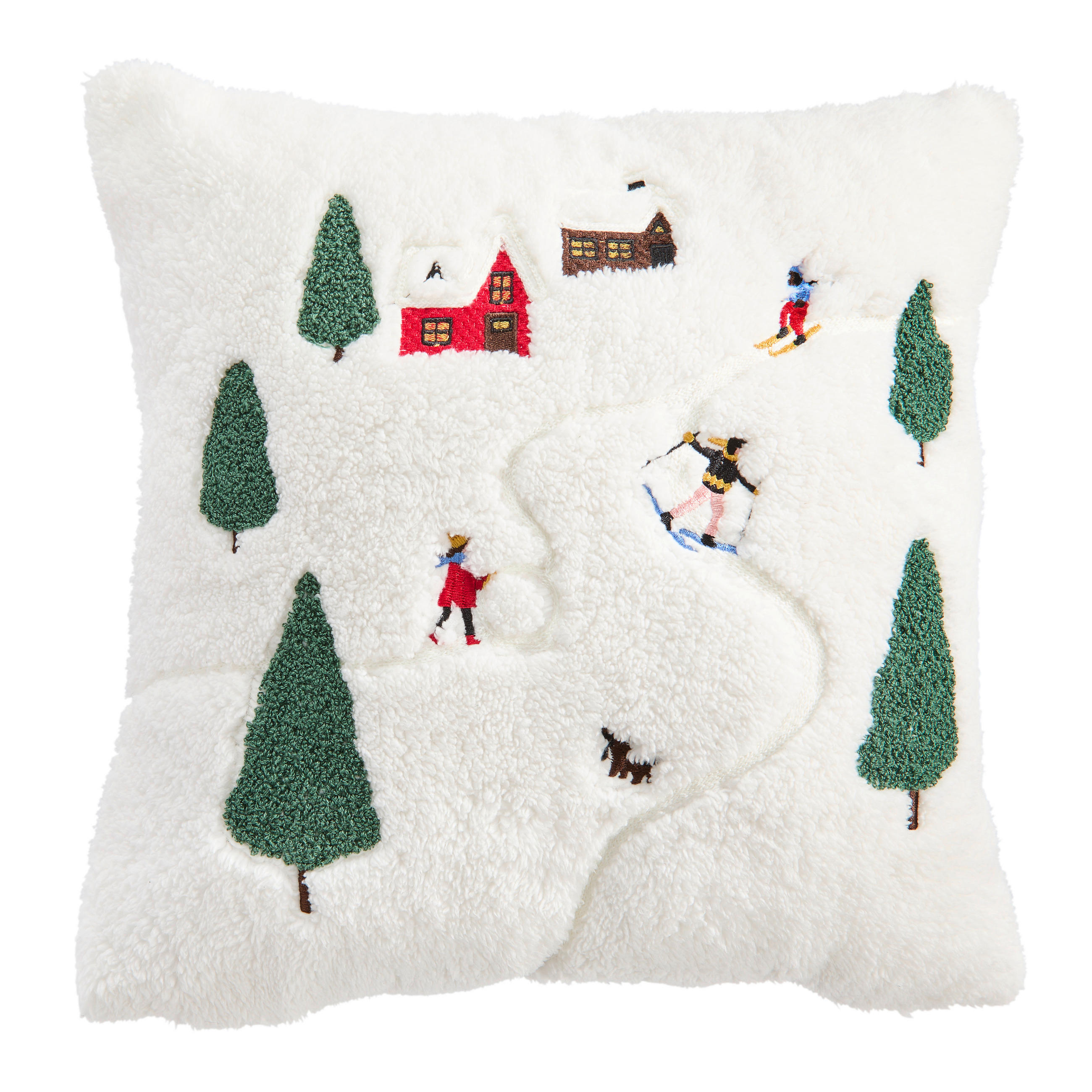 KISSENHÜLLE 45/45 cm  - Weiß, KONVENTIONELL, Textil (45/45cm) - X-Mas