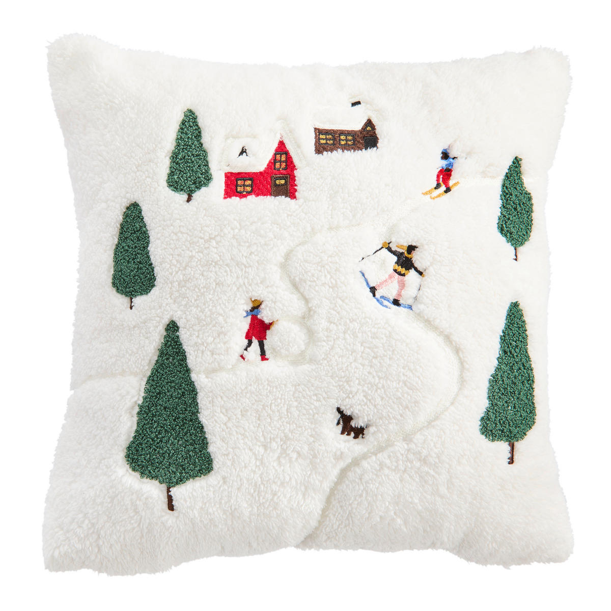 KISSENHÜLLE 45/45 cm  - Weiß, KONVENTIONELL, Textil (45/45cm) - X-Mas