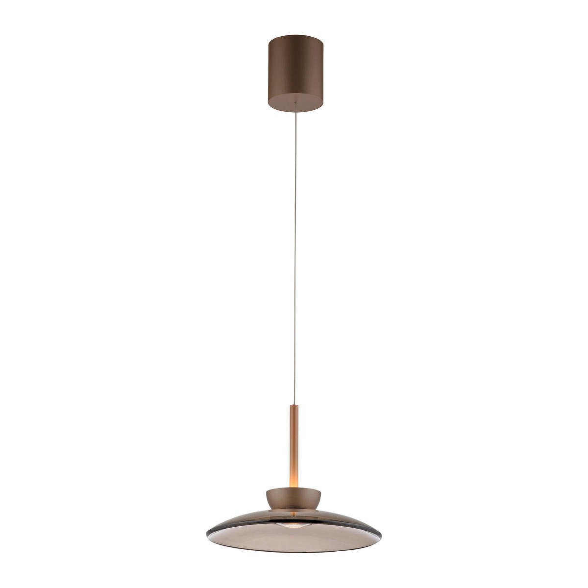 LED-PENDELLEUCHTE 32/32/200 cm  - Bronzefarben, Design, Glas/Metall (32/32/200cm) - Neuhaus PURE