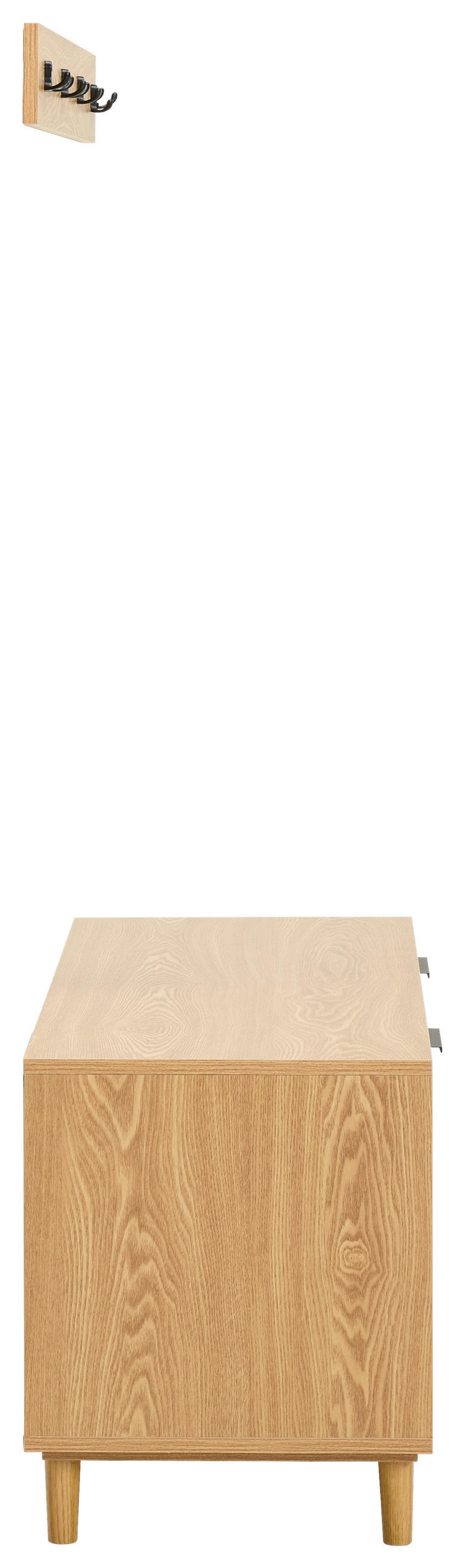 SCHUHKIPPER - Naturfarben, Natur, Holz/Holzwerkstoff (100/46,5/39cm) - MID.YOU