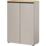 AKTENSCHRANK 80/120/40 cm  - Eichefarben/Grau, MODERN, Holzwerkstoff (80/120/40cm) - Novel
