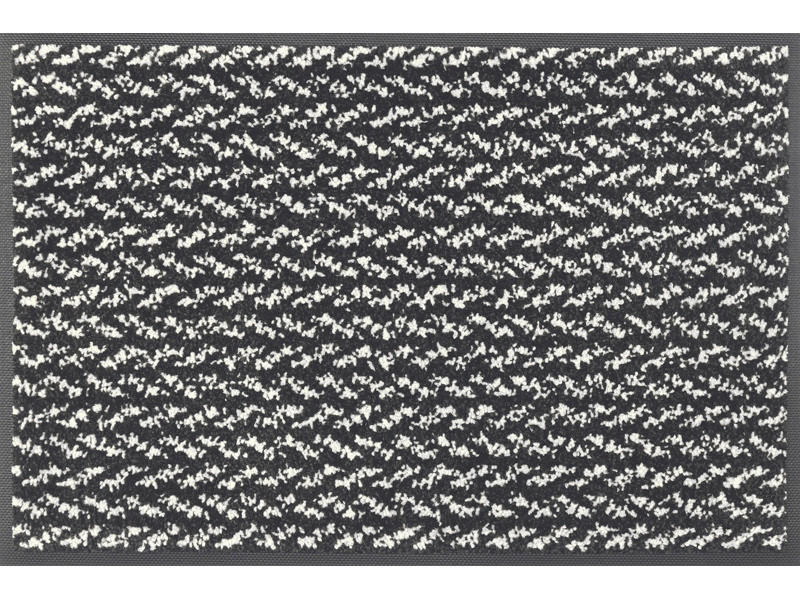 FUßMATTE  40/60 cm  Schwarz, Weiß  - Schwarz/Weiß, Basics, Kunststoff (40/60cm) - wash+dry