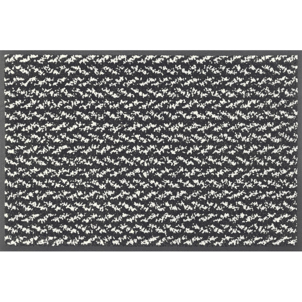 wash+dry DVEŘNÍ ROHOŽKA, 40/60 cm, černá, bílá