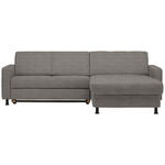 ECKSOFA in Webstoff Grau  257/165 cm  - Schwarz/Grau, Design, Kunststoff/Textil (257/165cm) - Xora