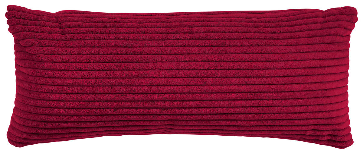 ECKSOFA Rot Cord  - Rot/Schwarz, Design, Kunststoff/Textil (303/196cm) - Livetastic