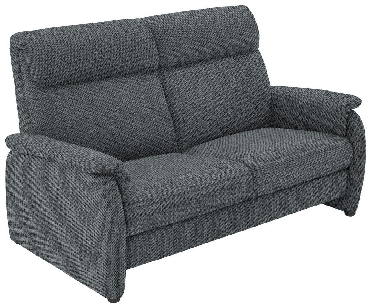 2,5-SITZER in Flachgewebe Anthrazit  - Anthrazit/Schwarz, Konventionell, Textil/Metall (178/107/97cm) - Pure Home Comfort