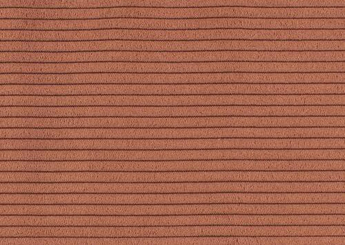 ECKSOFA in Cord Kupferfarben  - Schwarz/Kupferfarben, Design, Textil/Metall (301/202cm) - Moderano