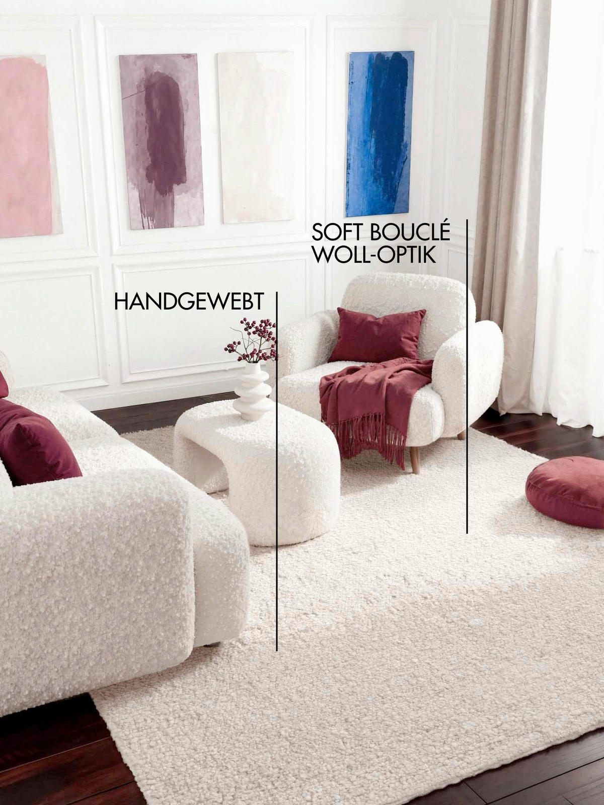 WEBTEPPICH 200/290 cm Notting Hill Creme  - Creme, Basics, Textil (200/290cm) - Ted Baker