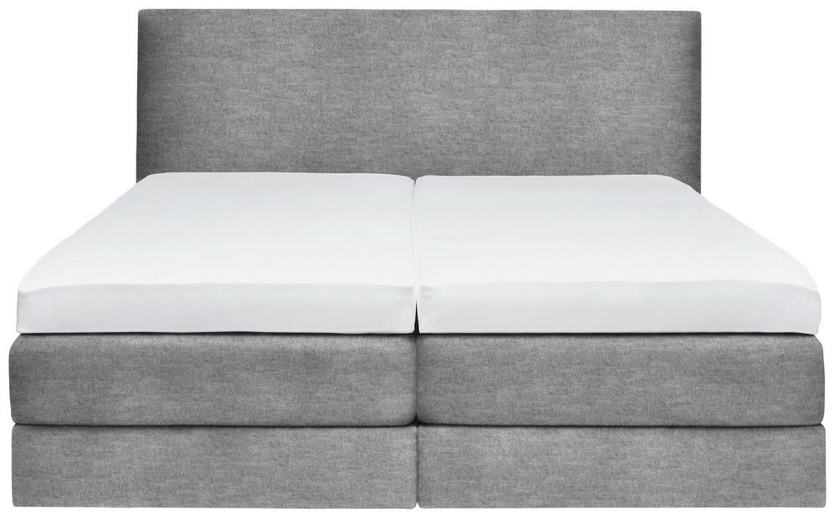 BOXSPRINGBETT 160/200 cm  in Grau  - Grau, Konventionell, Holz/Textil (160/200cm) - Dieter Knoll