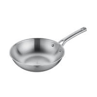 WOKPFANNE Tricion Zero Keramikbeschichtung 28 cm  - Edelstahlfarben, Basics, Metall (28cm) - Berndes