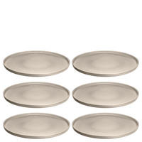 SPEISETELLERSET ROMA 6-teilig  - Beige, KONVENTIONELL, Keramik (27,0/2,1/27,0cm) - Leonardo
