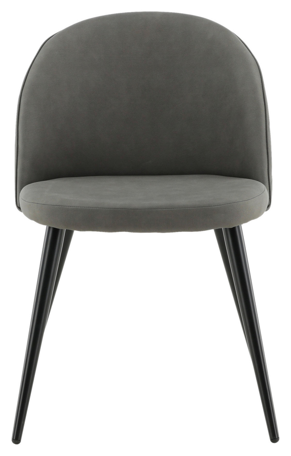 STUHL-SET  in Stahl Metall, Kunststoff  - Dunkelgrau/Beige, Design, Kunststoff/Textil (50/76,5/57cm) - Livetastic