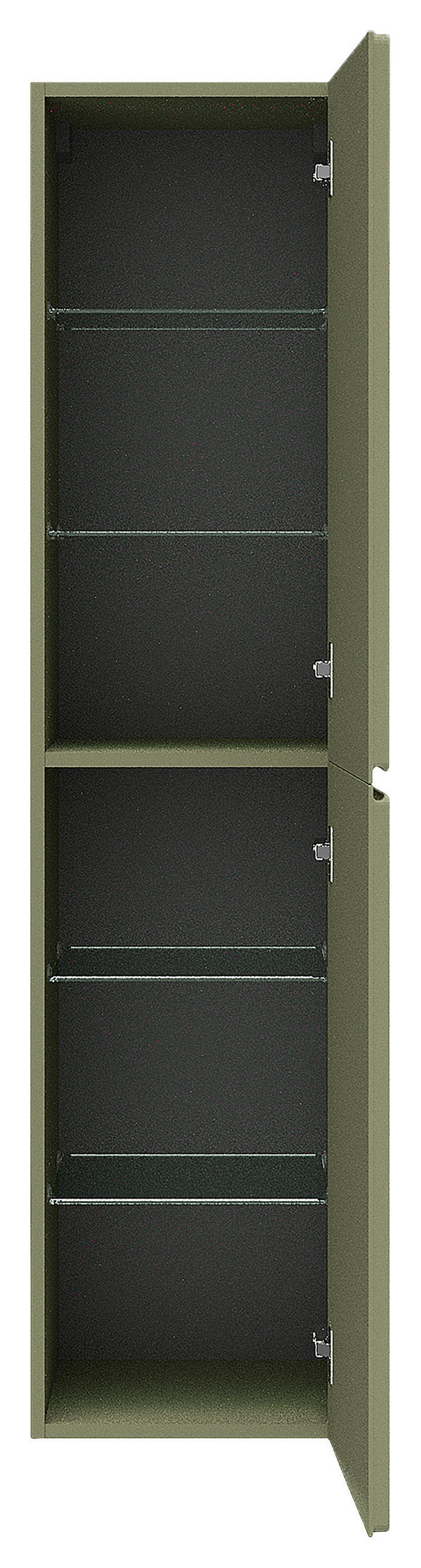 HOCHSCHRANK 35/150/33 cm  - Grün, MODERN, Glas/Holzwerkstoff (35/150/33cm) - Welnova