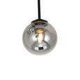 HÄNGELEUCHTE 31/31/55,5 cm - Schwarz, Trend, Glas/Metall (31/31/55,5cm) - Novel