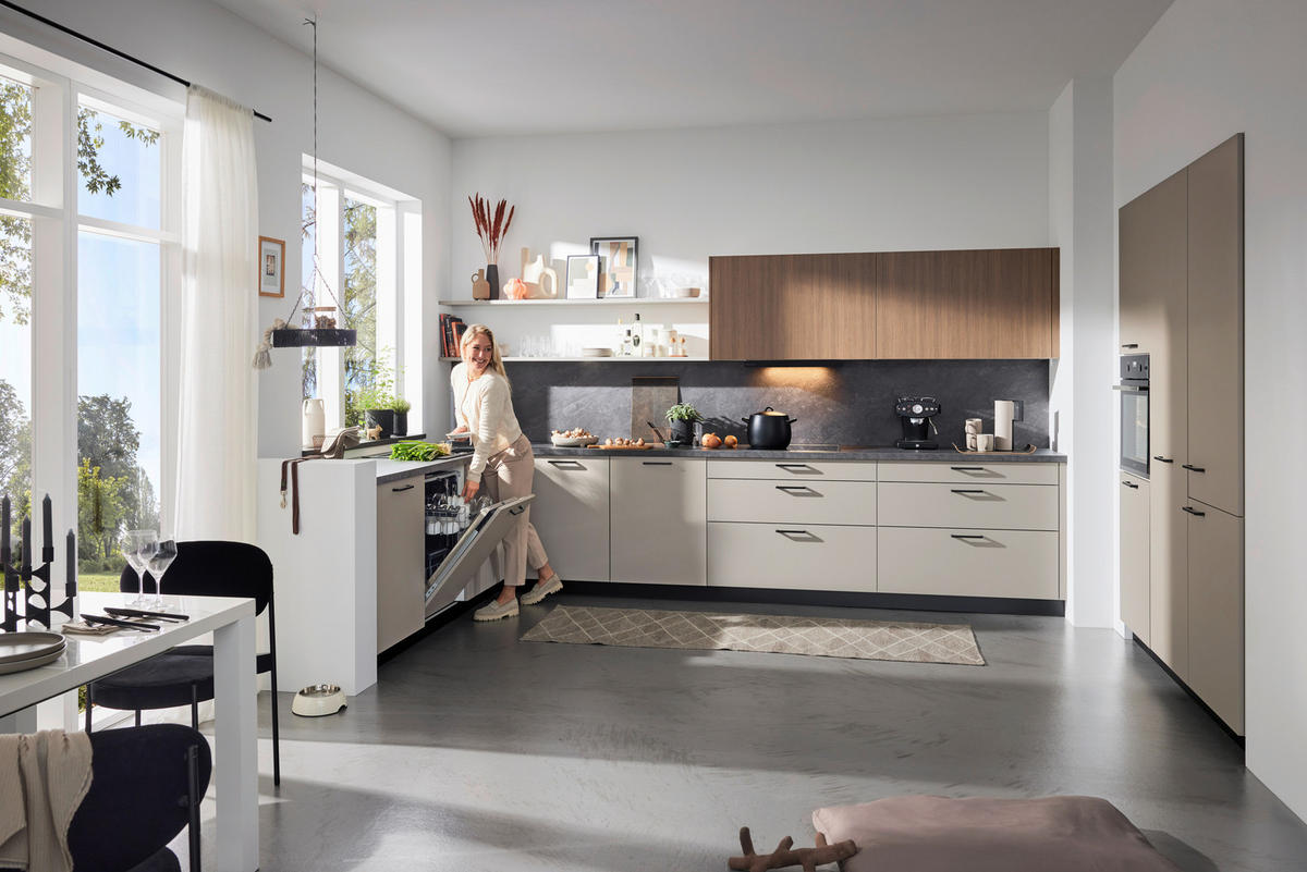 PLÁNOVATEĽNÁ KUCHYŇA - hnedá, Design, kompozitné drevo - Novel