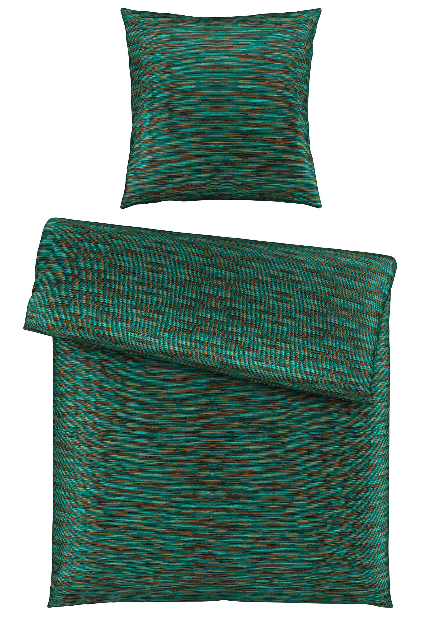 BETTWÄSCHE Satin 135/200 cm  - Grün, KONVENTIONELL, Textil (135/200cm) - Bio:Vio
