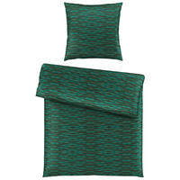 POVLEČENÍ, satén, zelená, 135/200 cm - zelená, Konvenční, textil (135/200cm) - Bio:Vio
