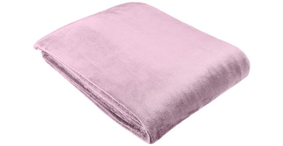 DECKE EMMA 140/190 cm - Lila, Basics, Textil (140/190cm) - Novel