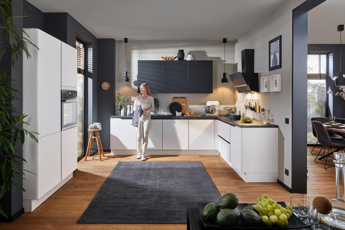 INBYGGNADSKÖK   - vit, Design, trämaterial - Celina