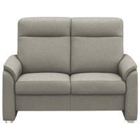 2-SITZER-SOFA  in Flachgewebe Schilfgrün  - Schilfgrün/Alufarben, KONVENTIONELL, Textil/Metall (156/107/95cm) - Beldomo Comfort