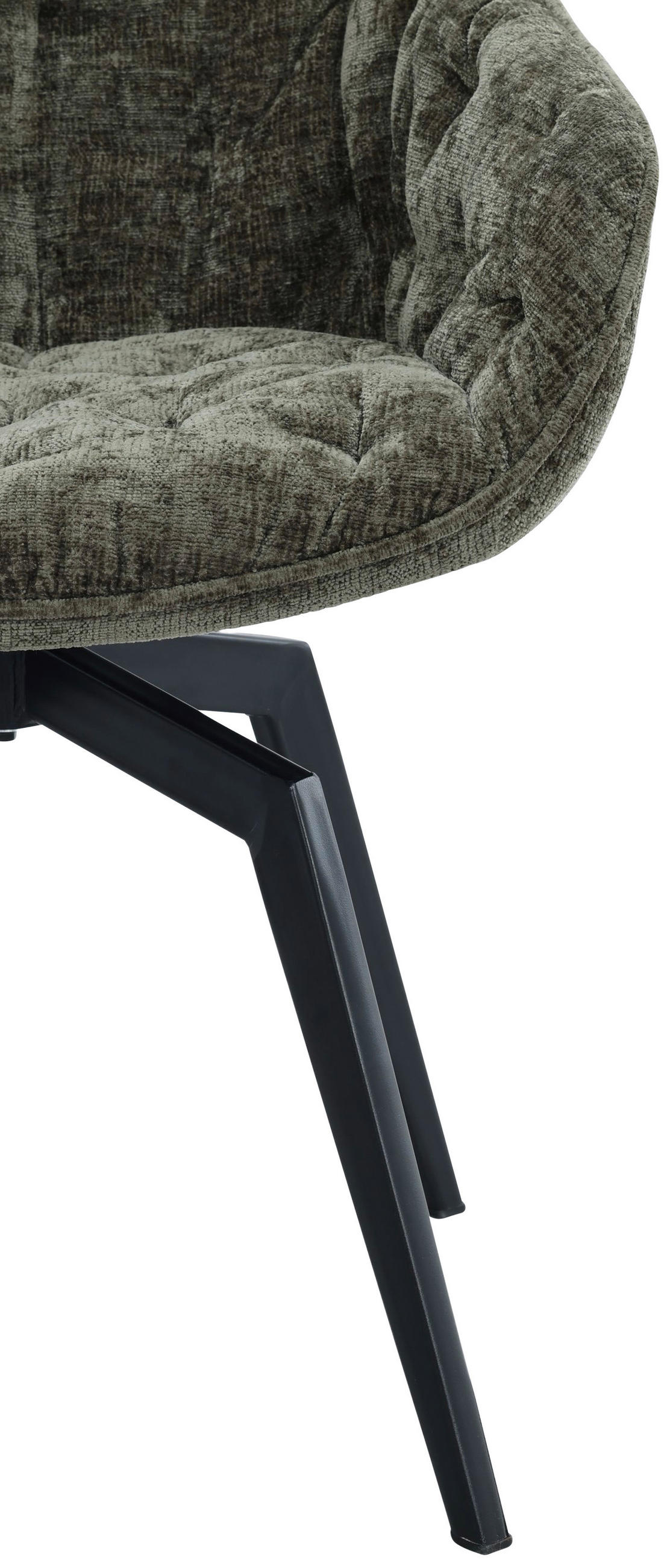 KAROSSZÉK zöld, fekete  - fekete/zöld, Modern, textil/fém (59,5/84/63,5cm) - Livetastic