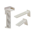 KLEMMTRÄGER  - Weiß, Basics, Kunststoff (4,2cm) - Homeware