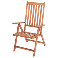 GARTENKLAPPSESSEL-SET in Holz Naturfarben  - Naturfarben, MODERN, Holz (59/113/70cm) - Gardenson
