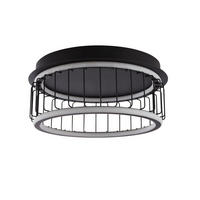 LED-TAKLAMPA Circolo 40/17,5 cm  - svart, Design, metall/plast (40/17,5cm)