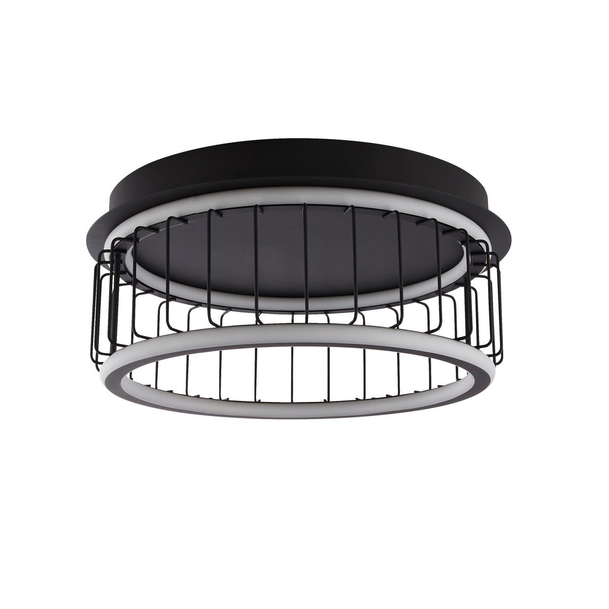 LED-TAKLAMPA Circolo 40/17,5 cm  - svart, Design, metall/plast (40/17,5cm)