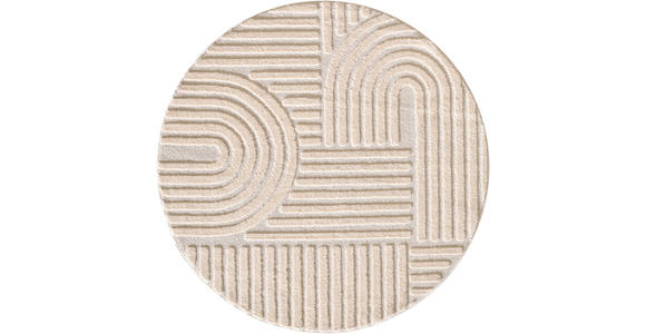 HOCHFLORTEPPICH 120 cm ART Creme - Creme, Basics, Textil (120cm) - Novel