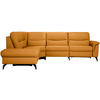 ECKSOFA in Echtleder Currygelb  249/280 cm  - Currygelb/Anthrazit, Design, Leder/Metall (249/280cm) - Himolla Komfortklass