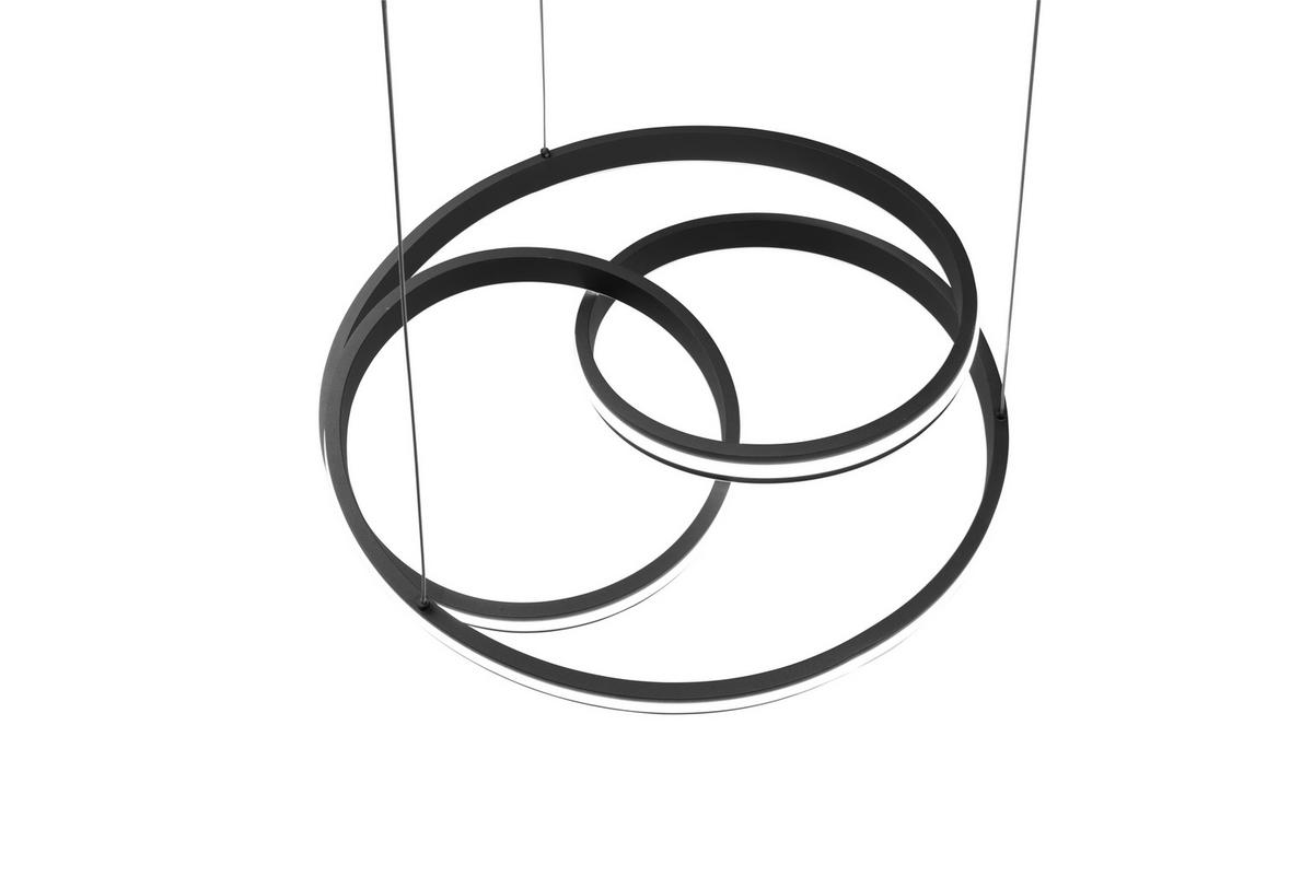 LED-HÄNGELEUCHTE Nuria 60/150 cm   - Schwarz, Basics, Metall (60/150cm) - Trio Leuchten